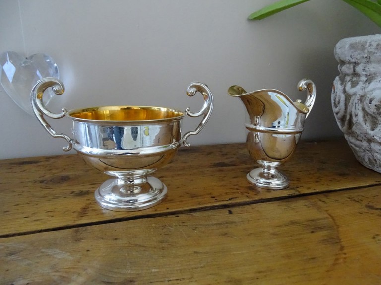 Art Deco Bachelors Silver Three Piece Tea Set