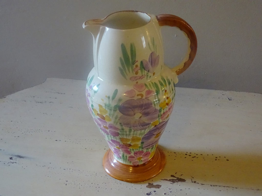 Art Deco Wade Heath Floral Porcelain Jug